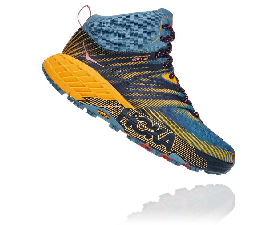 Hoka One One Trailove Tenisky Damske Modre - Speedgoat Mid GORE-TEX 2 - 71834-CXEU